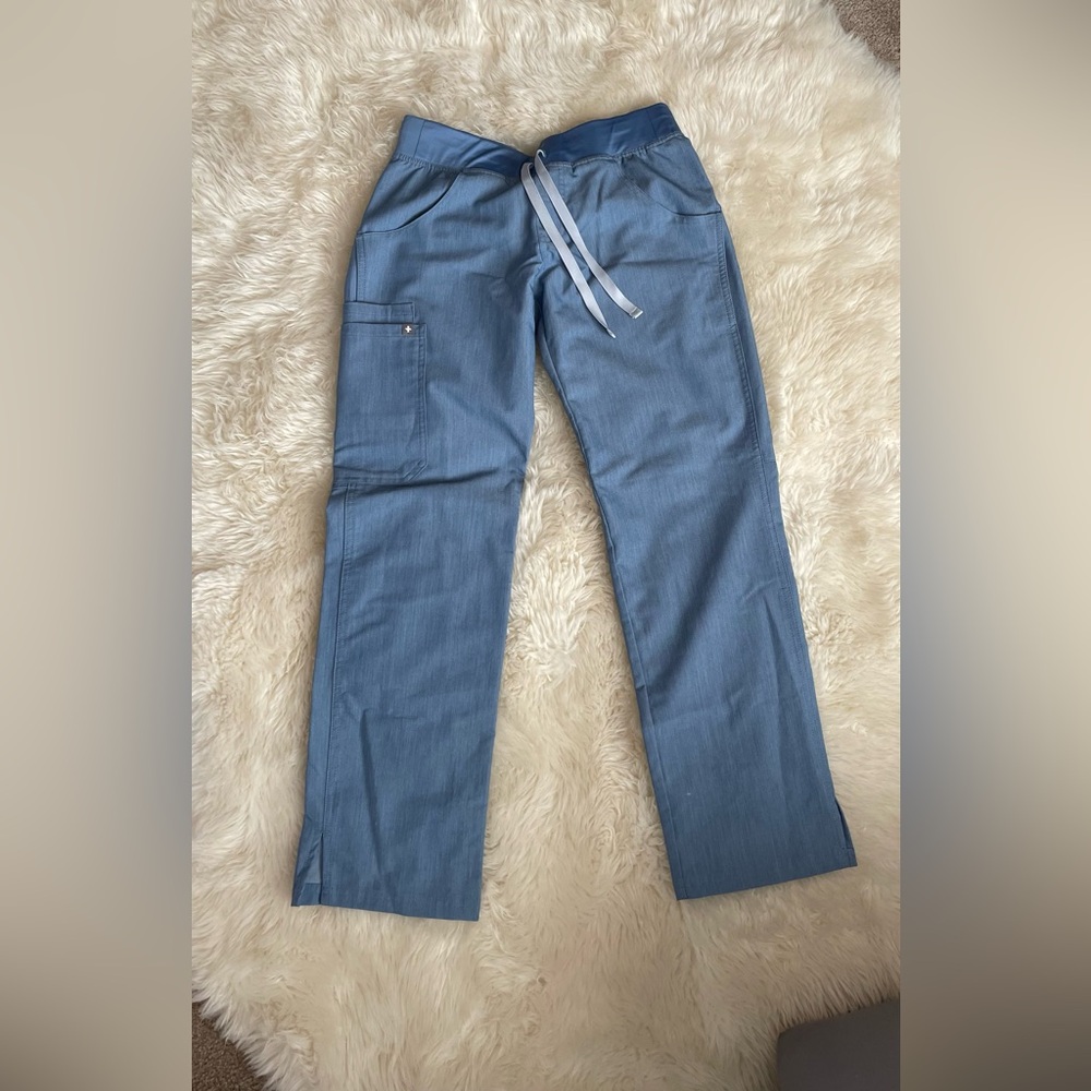 FIGS Kade Denim Blue Pants